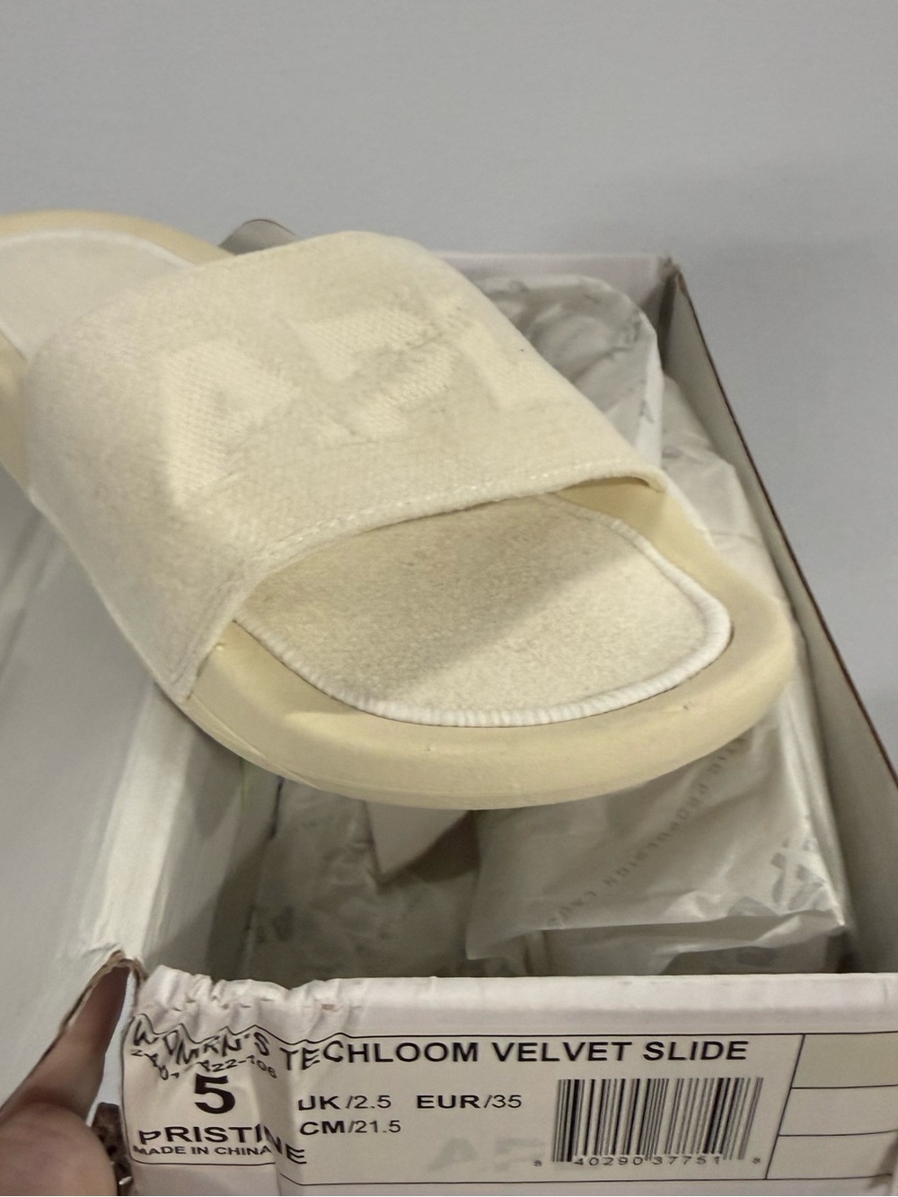 APL Athletic Propulsion Labs Women's Velvet Slide Sandal in Pristine size 5/EU35